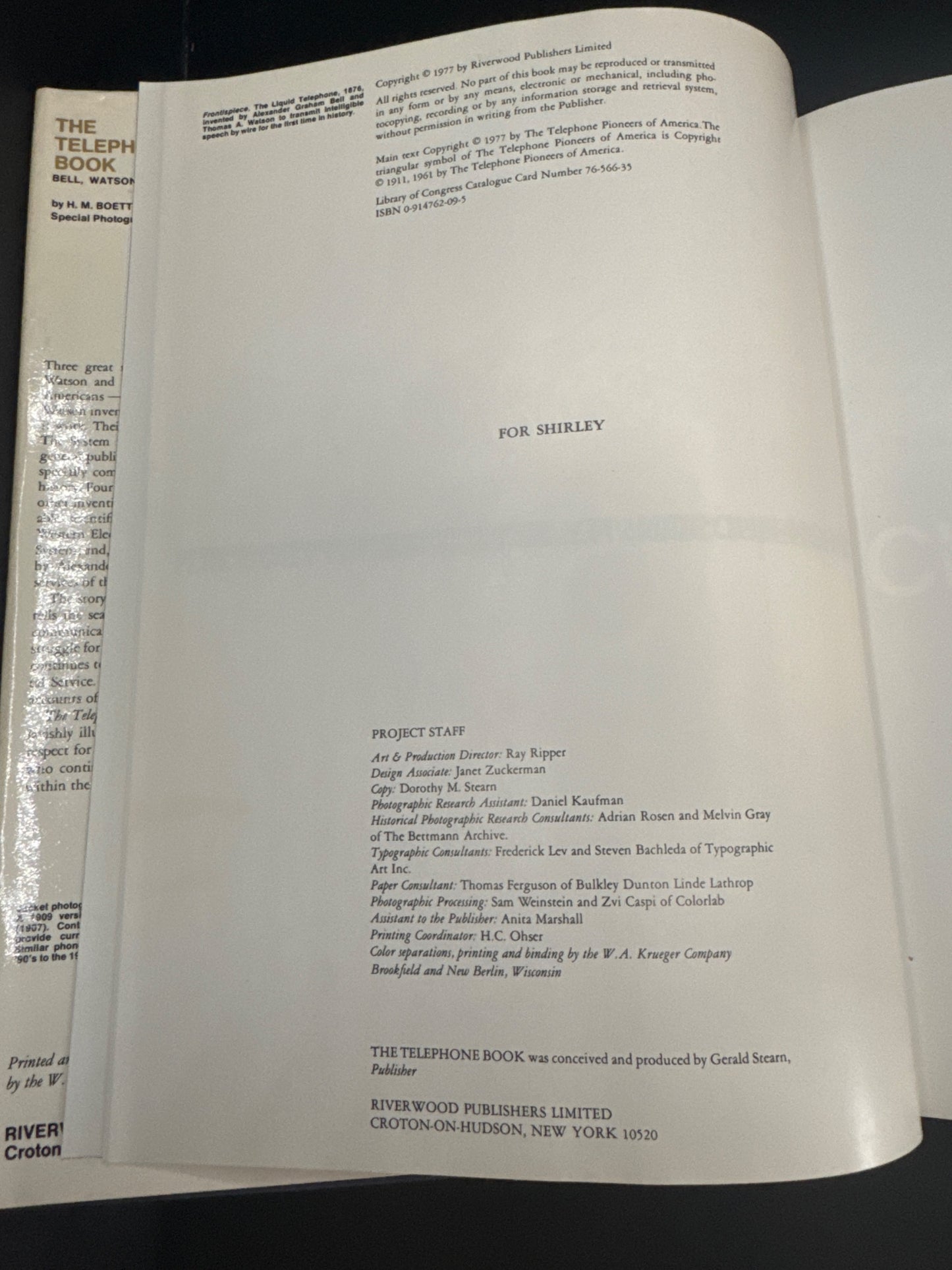 The Telephone Book — copyright_page