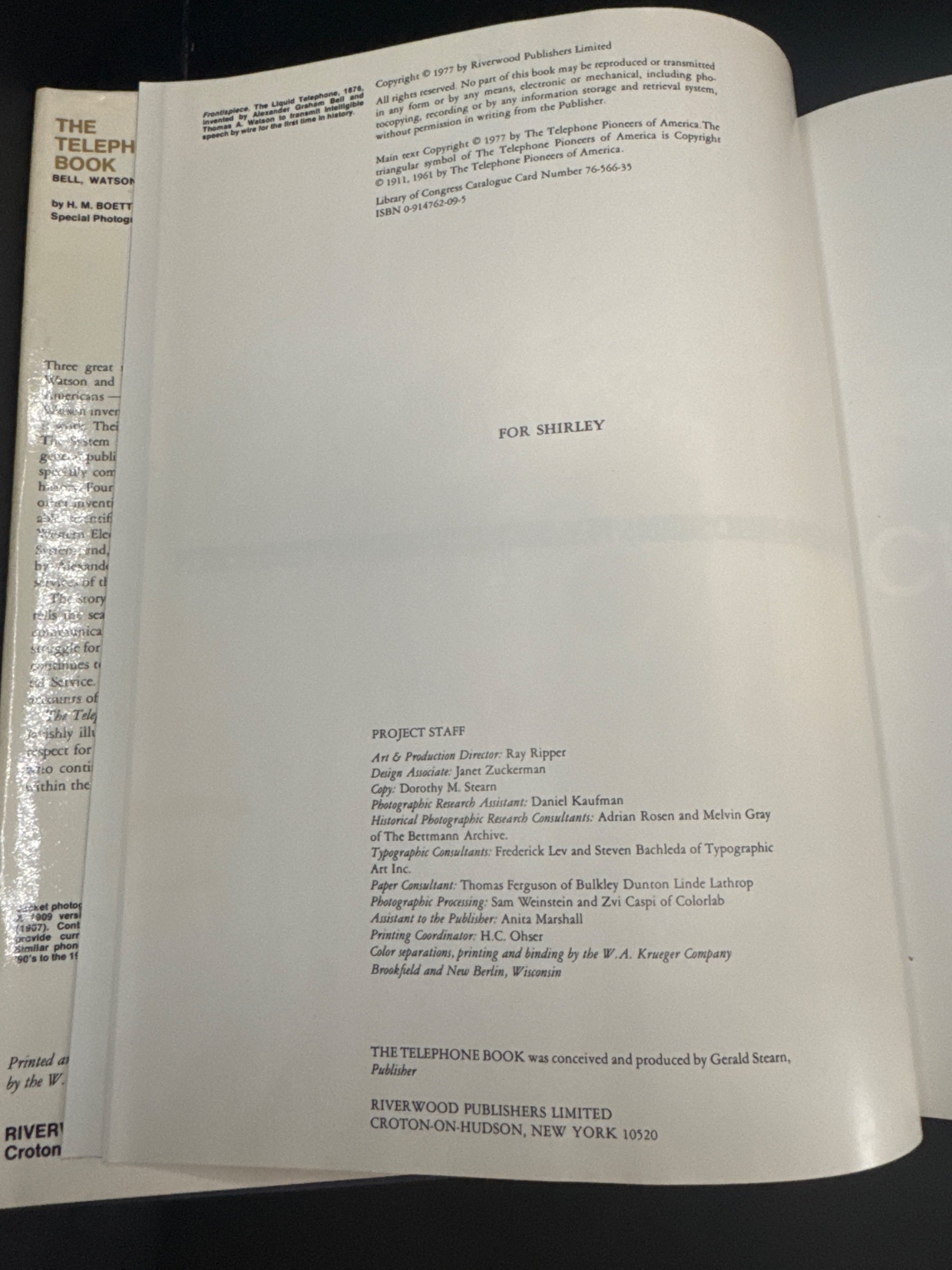 The Telephone Book — copyright_page