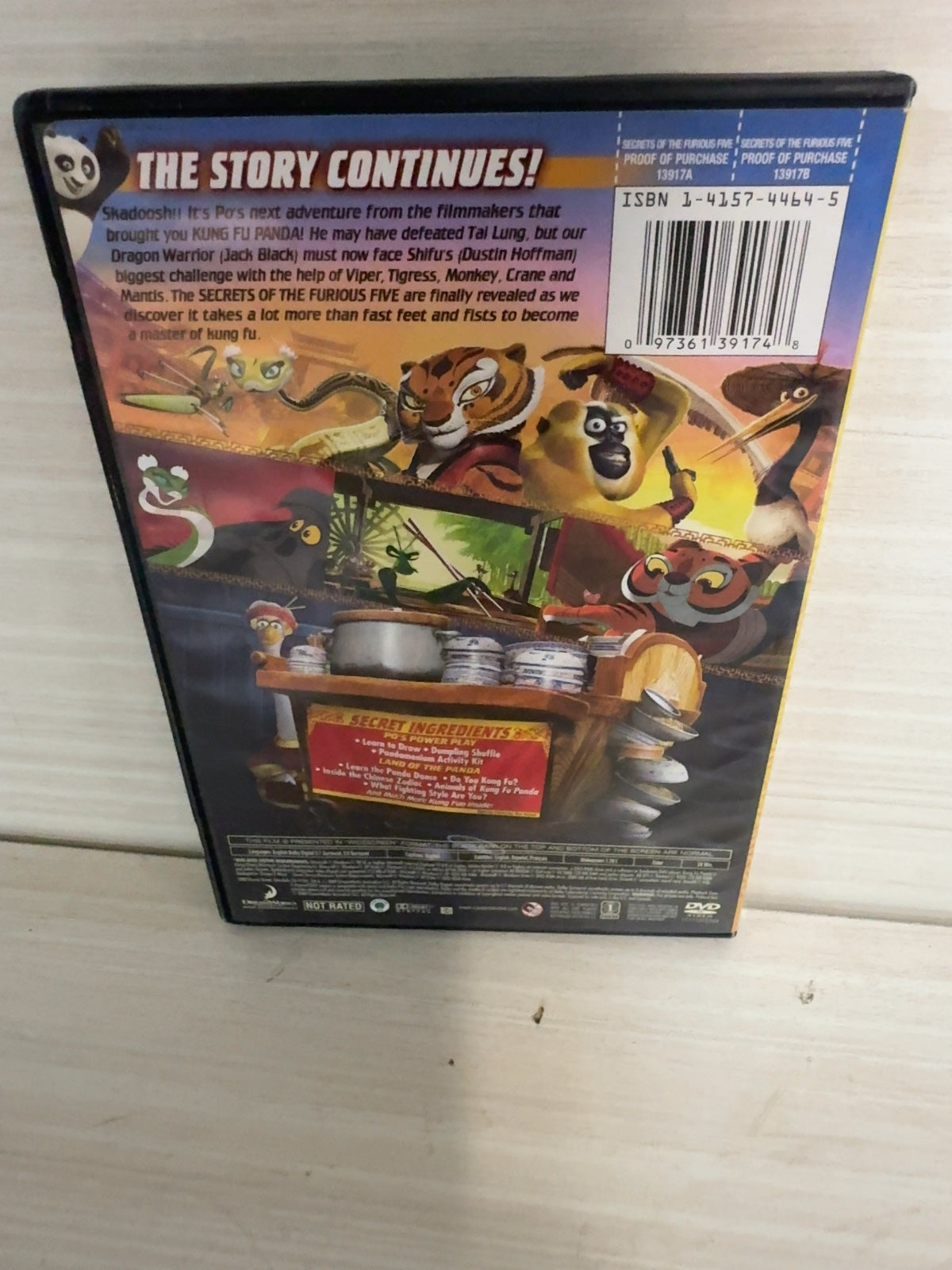 Secrets of the Furious Five (DVD, 2008) Widescreen Very Good DreamWorks