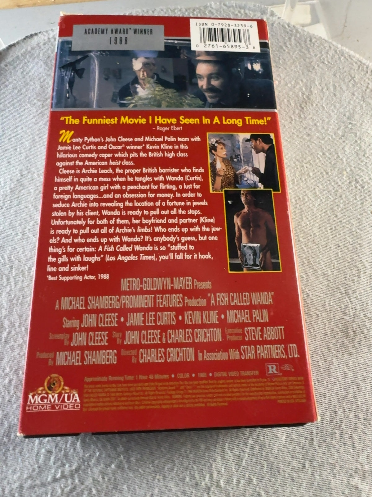 A Fish Called Wanda (VHS, 1988) Jamie Lee Curtis MGM/UA Home Video Very Good
