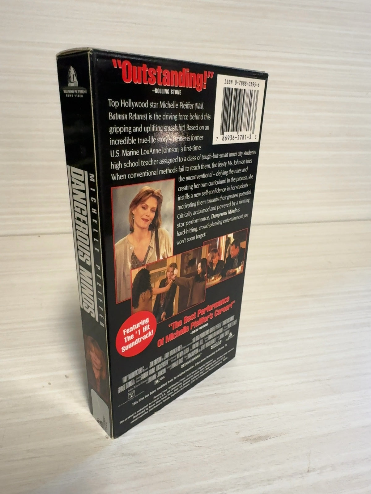 Dangerous Minds (VHS, 1997) Michelle Pfeiffer Hollywood Pictures Very Good