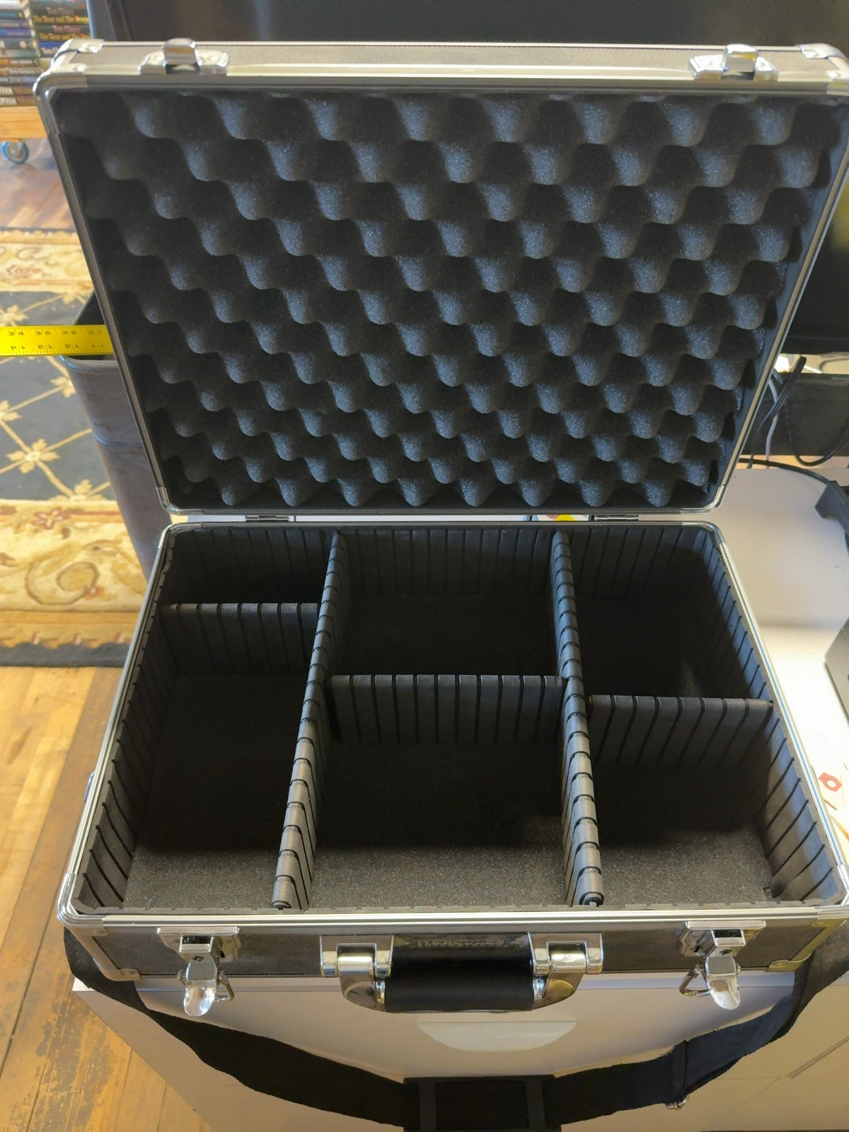 Hercules Super Strong Aluminum Hard Camera Case with Adjustable Dividers 18x13x6.5