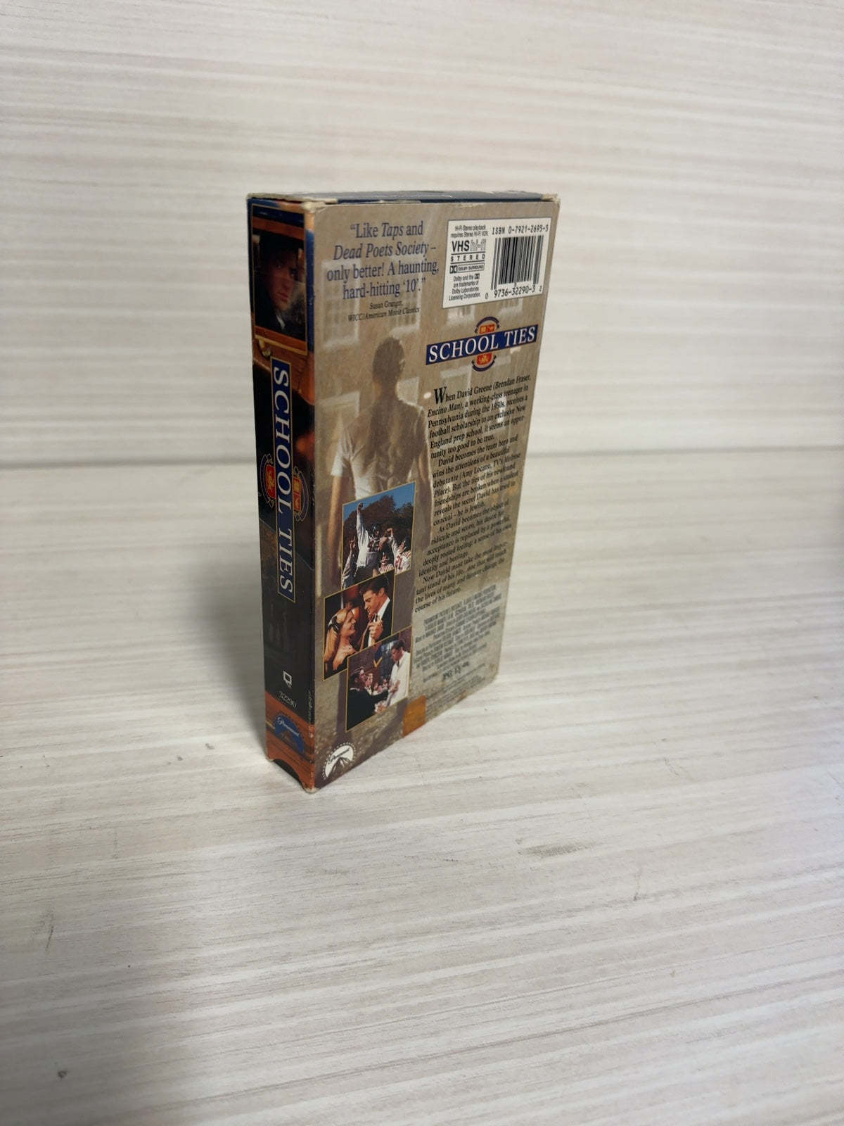 School Ties (VHS, 1992) Matt Damon Paramount Pictures Acceptable