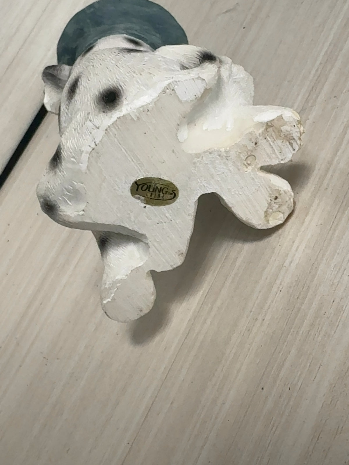 Young's Resin Dalmatian Puppy Figurine with Police Hat Cap
