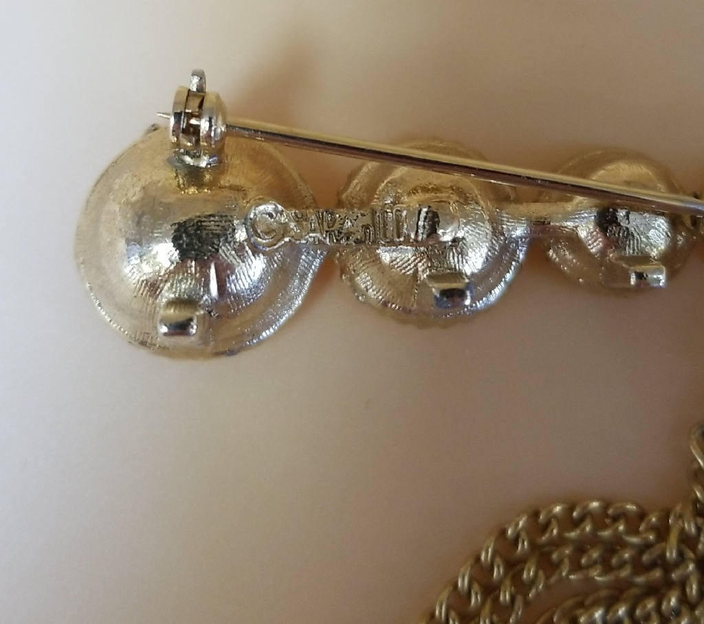 Stunning Vintage Style Purple Rhinestone Tassel Drop Earrings