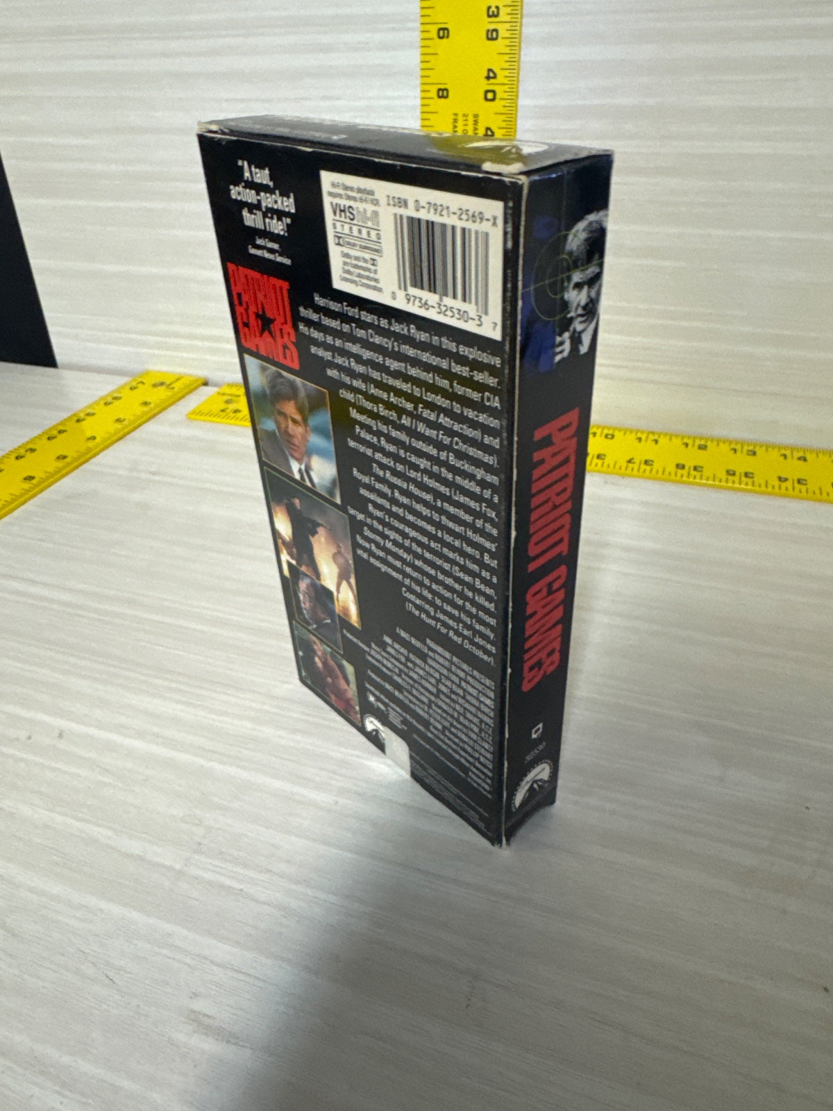 Patriot Games (VHS, 1992) Harrison Ford Anne Archer Paramount Acceptable