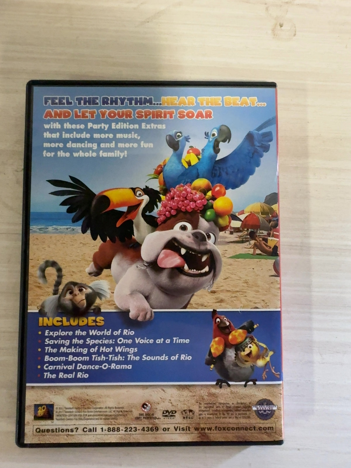 Rio (DVD, 2011) Party Edition Very Good Jesse Eisenberg Anne Hathaway
