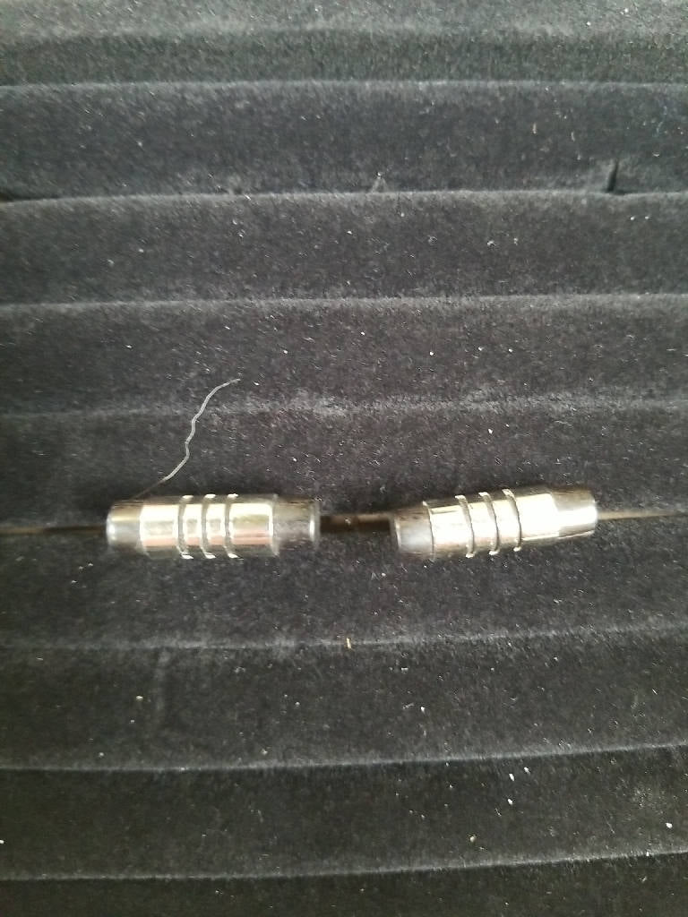Stunning Vintage Silver Tone Cufflinks in Barrel Design
