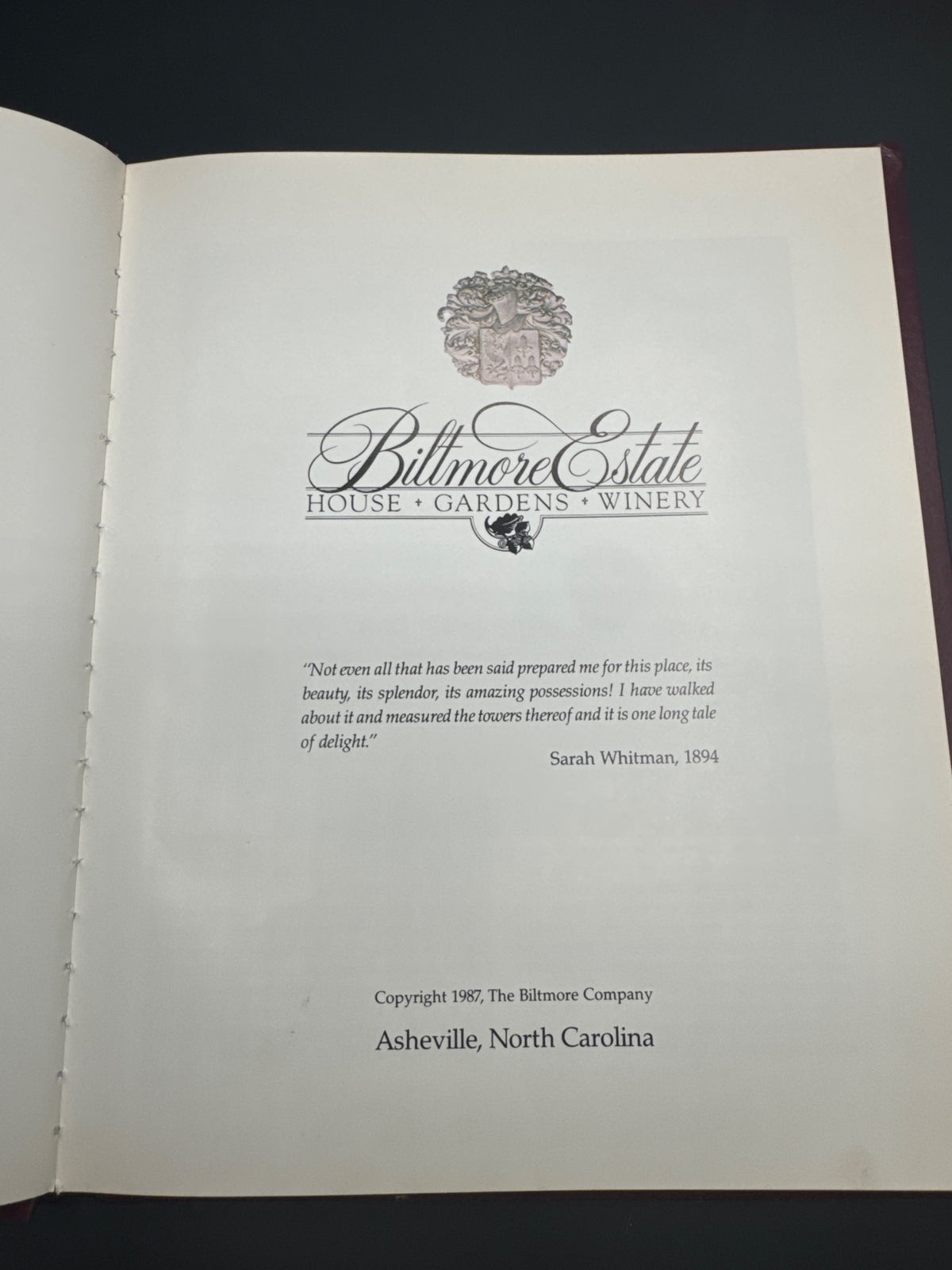 Biltmore Estate - House - Gardens - Winery Biltmore Estate — title_page