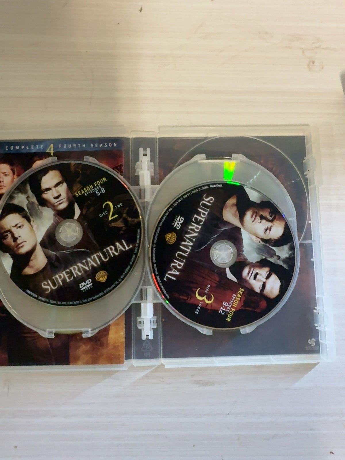 Supernatural (DVD, 2008) The Complete Fourth Season Very Good Warner Bros.