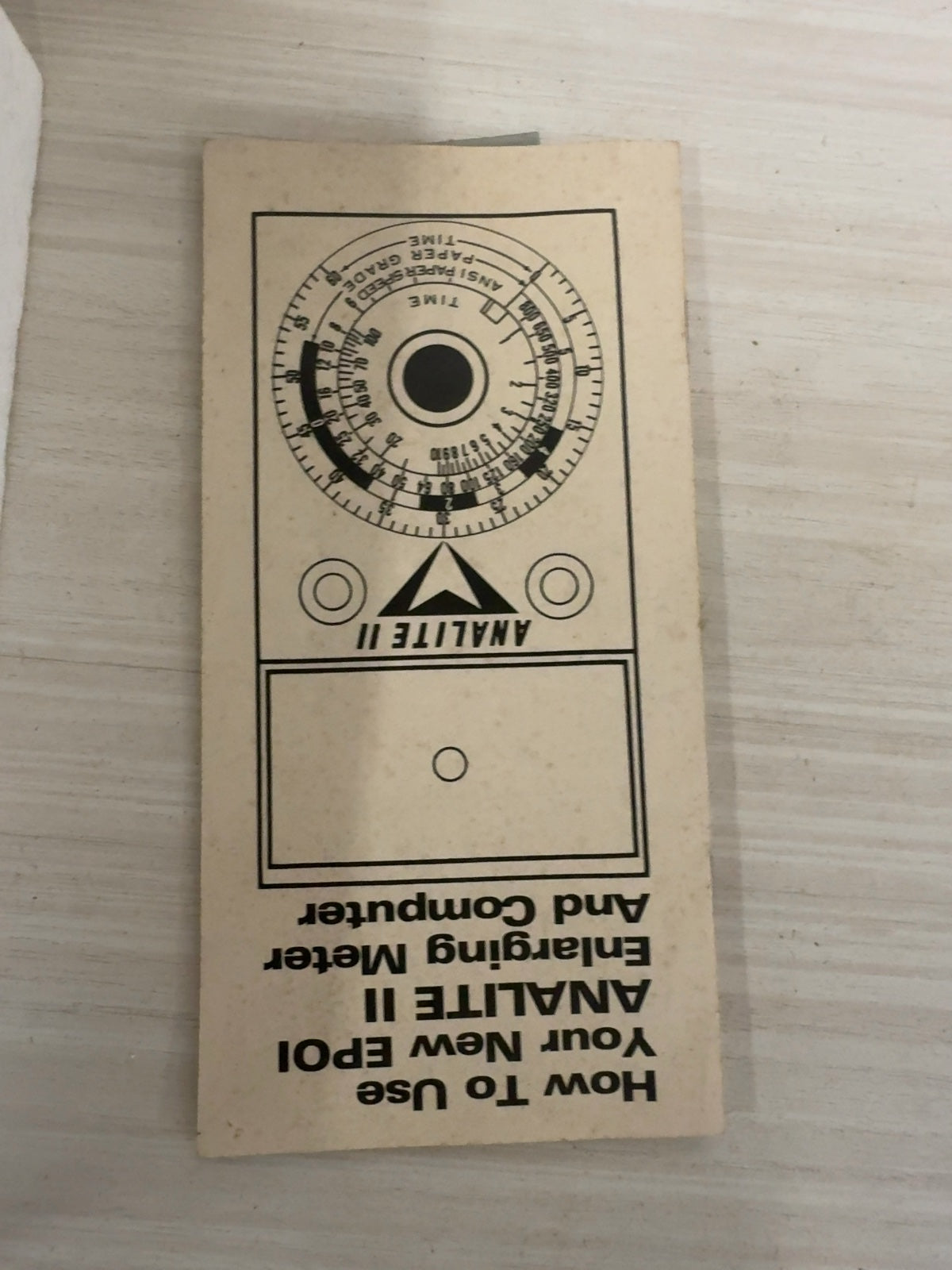 EPOI Analite II Darkroom Enlarging Meter and Computer in Original Box