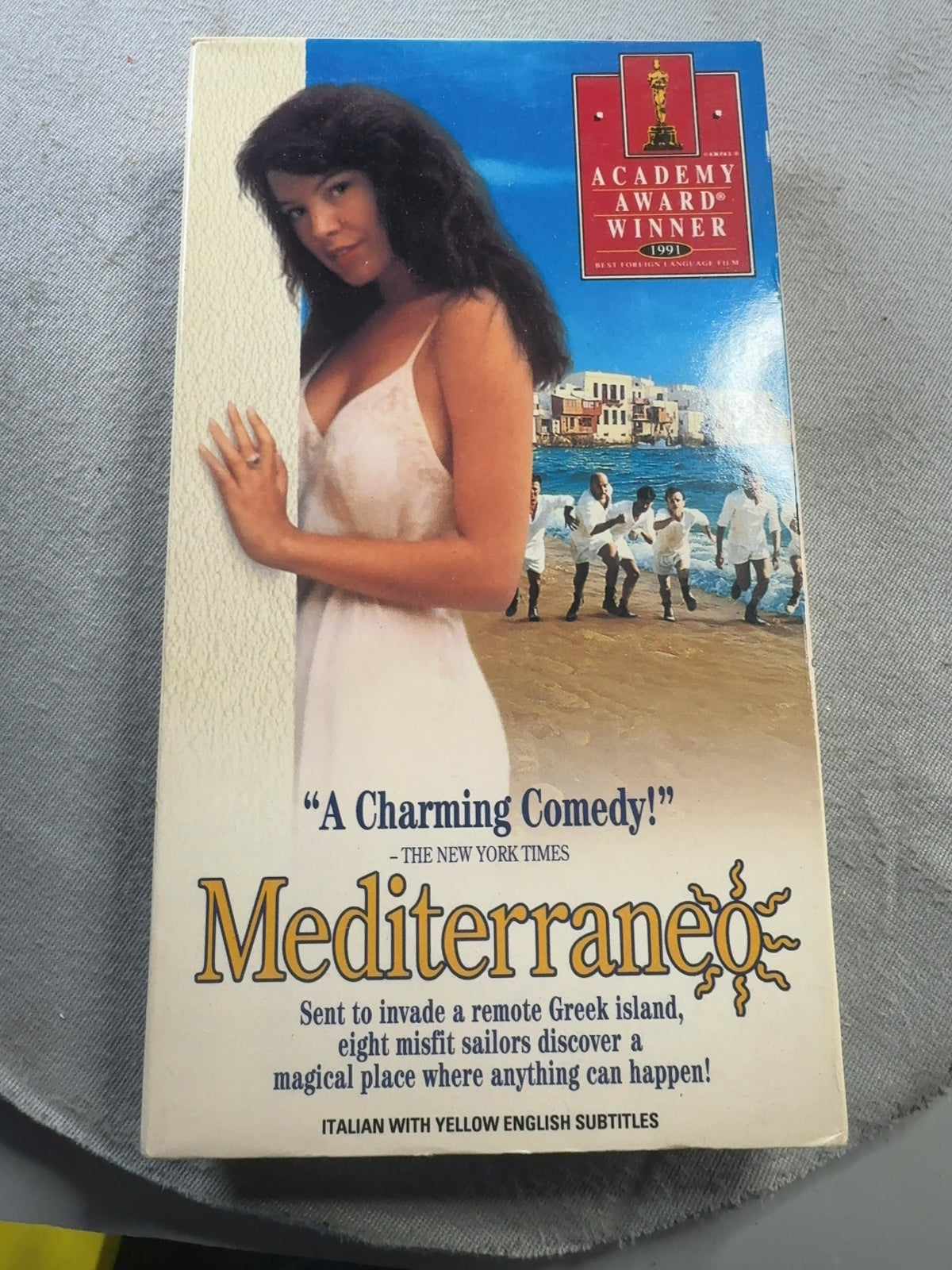 Mediterraneo (VHS, 1991) Diego Abatantuono Touchstone Home Video Very Good