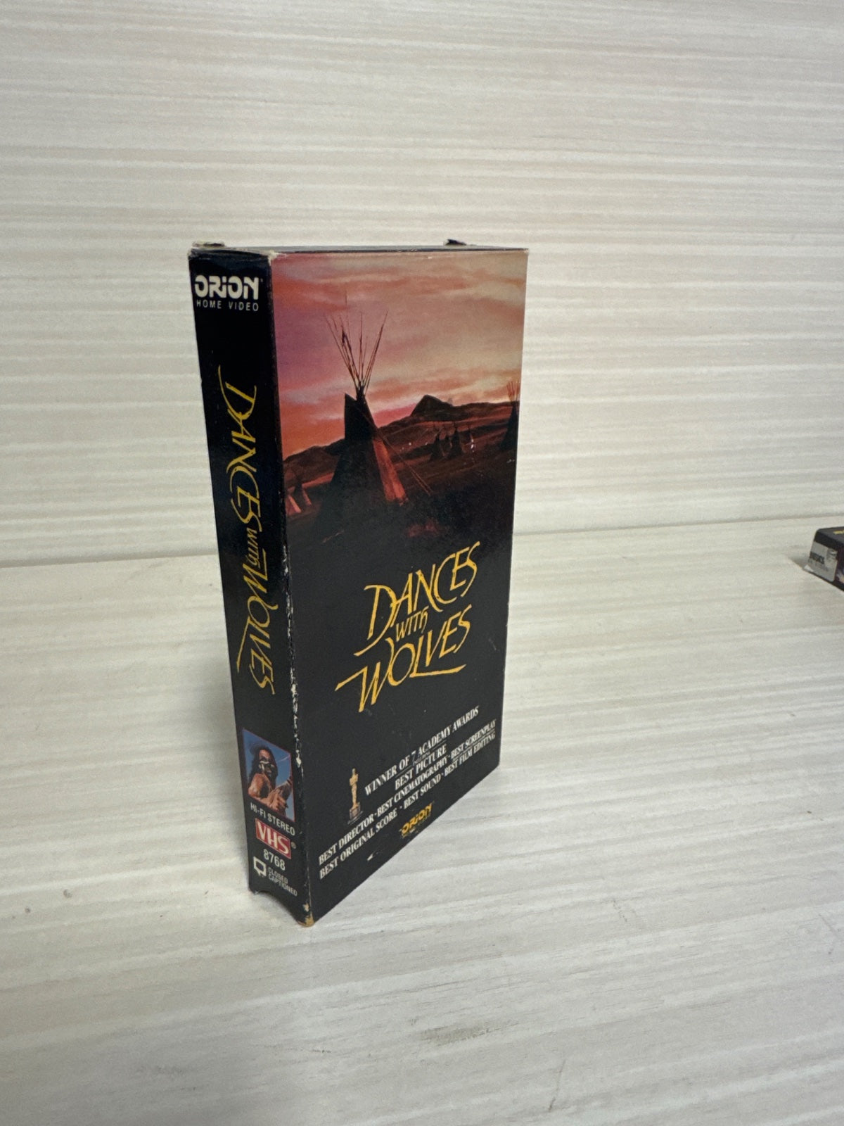 Dances with Wolves (VHS, 1990) Kevin Costner Orion Home Video Very Good