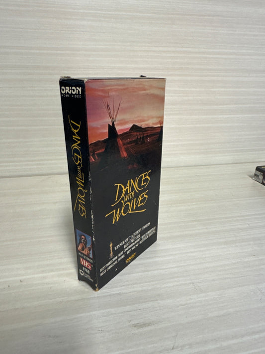 Dances with Wolves (VHS, 1990) Kevin Costner Orion Home Video Very Good