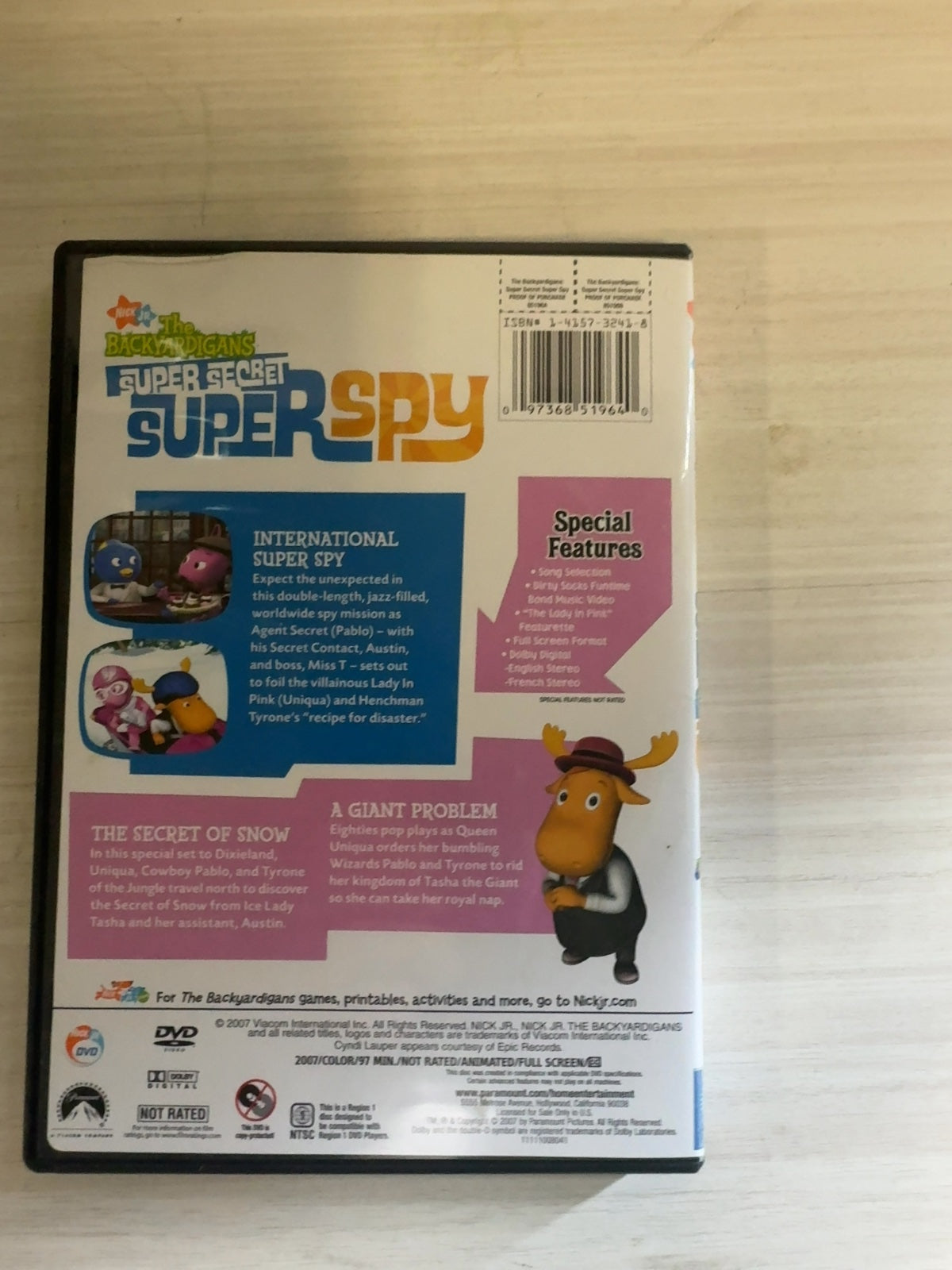 The Backyardigans: Super Secret Super Spy (DVD, 2007) Very Good Nickelodeon