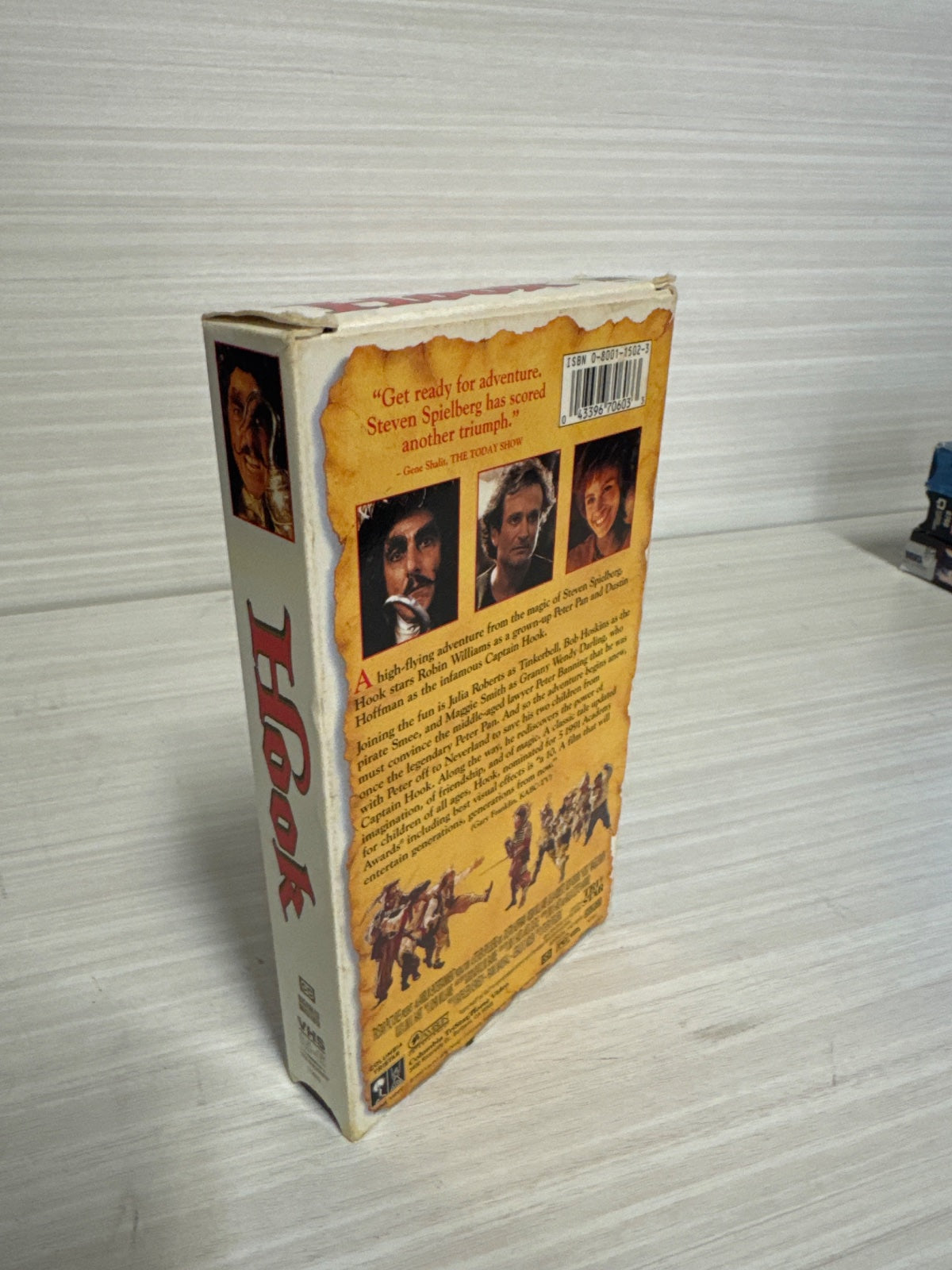 Hook (VHS, 1991) Robin Williams Columbia TriStar Home Video Very Good