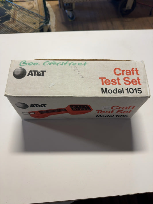 AT&T Craft Test Set Model 1015 Lineman Butt Set Telephone Line Tester Cords