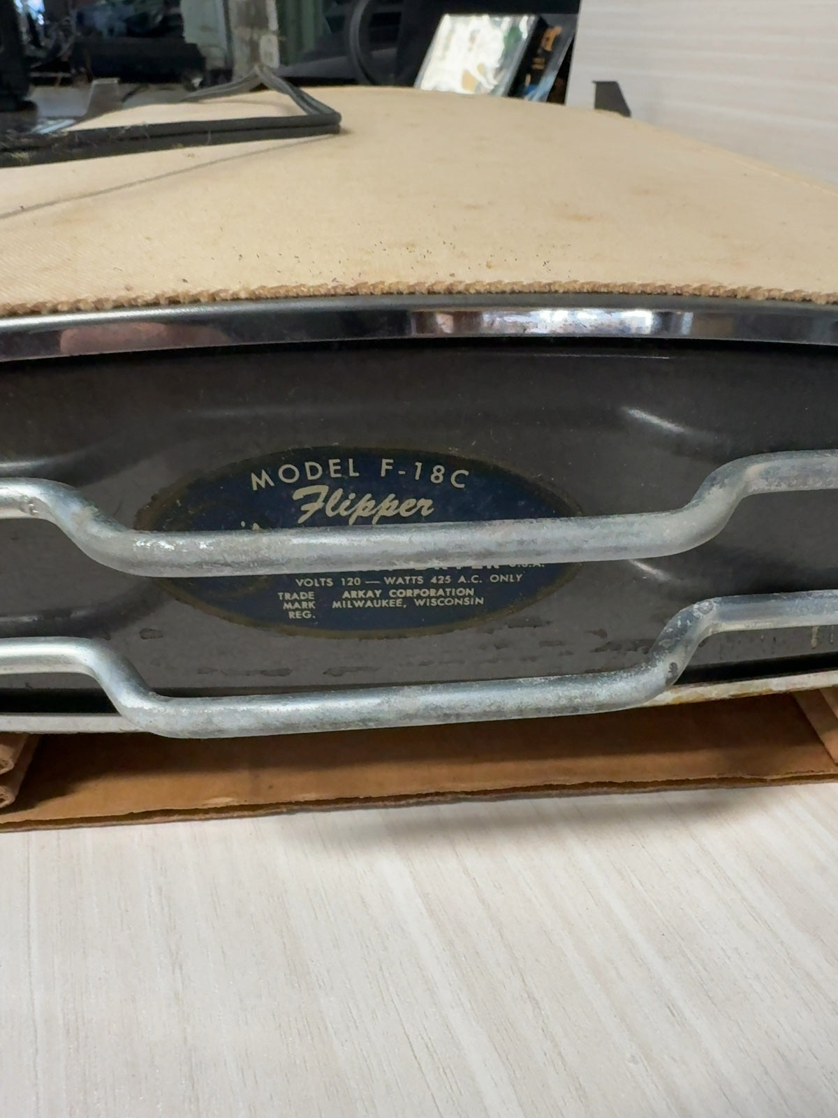 Vintage Arkay Flipper F-18C Electric Photo Print Drying Machine with Original Box