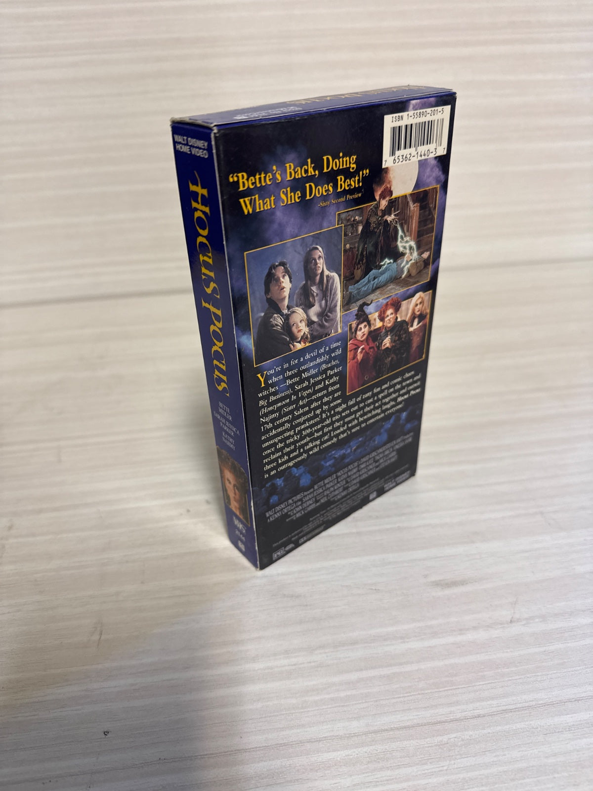 Hocus Pocus (VHS, 1993) Bette Midler Walt Disney Home Video Very Good