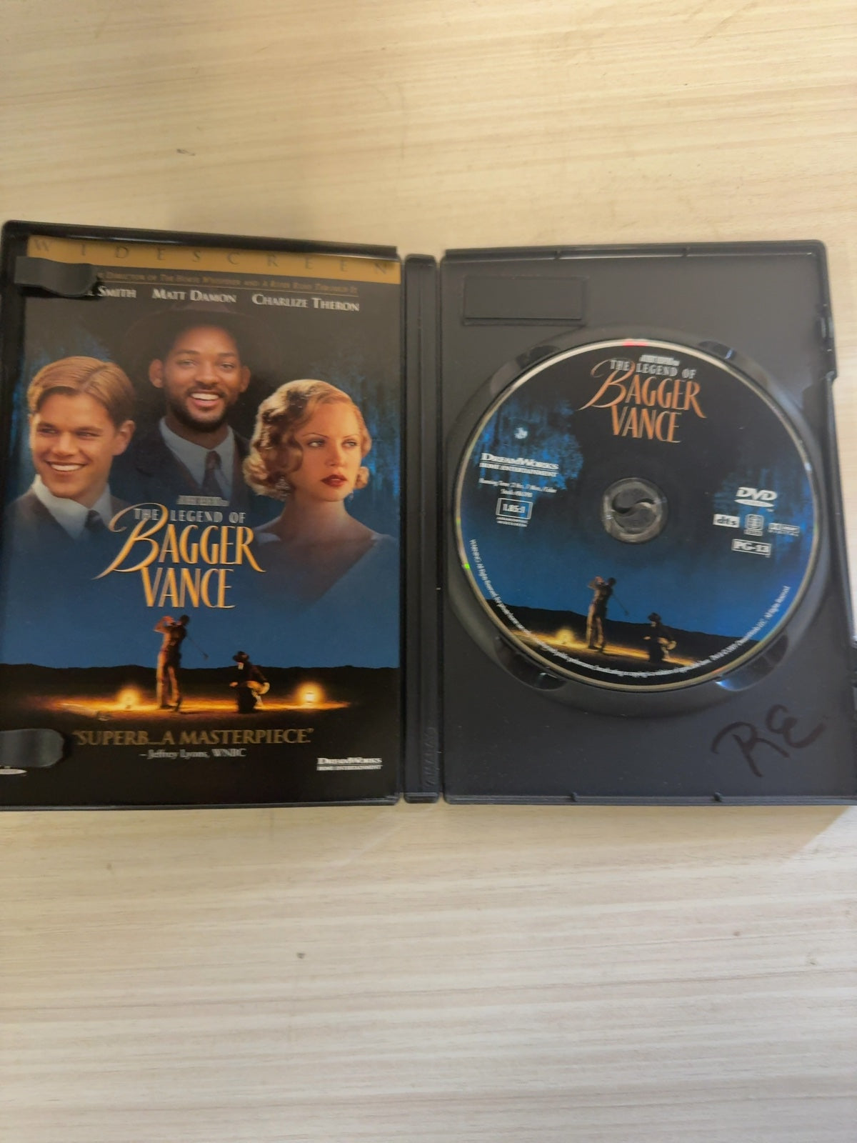 The Legend of Bagger Vance (DVD, 2000) Widescreen Very Good Will Smith