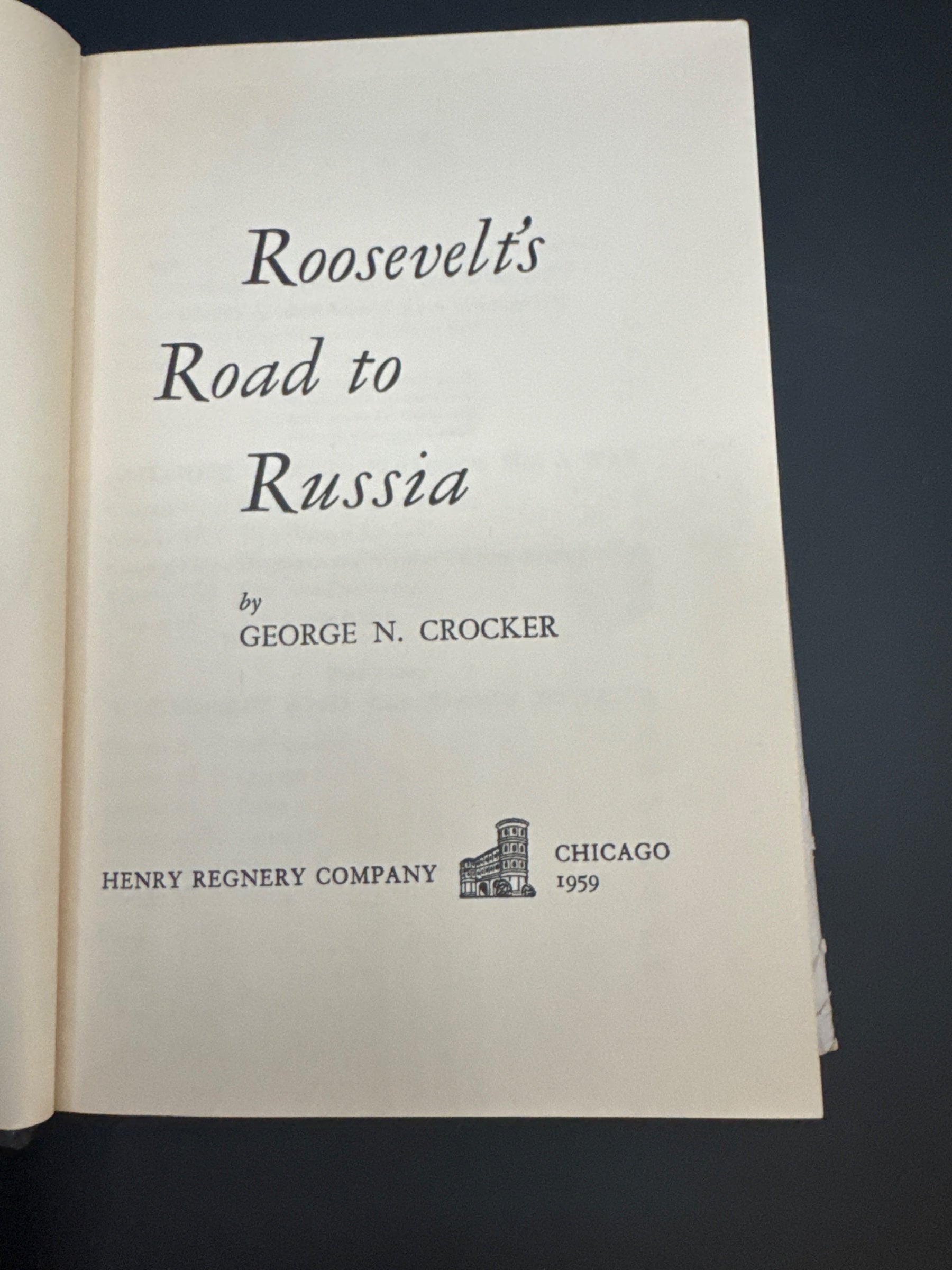 Roosevelt's Road to Russia — title_page