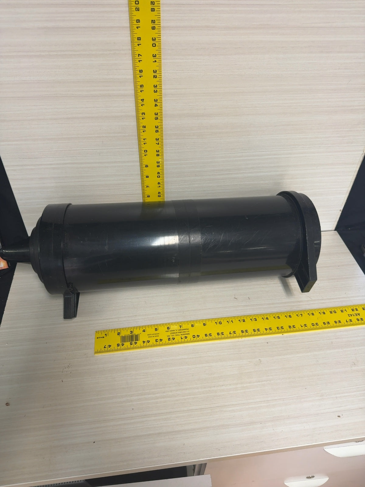 Large Black Plastic Darkroom Print / Film Washer Developing Tank with Lid