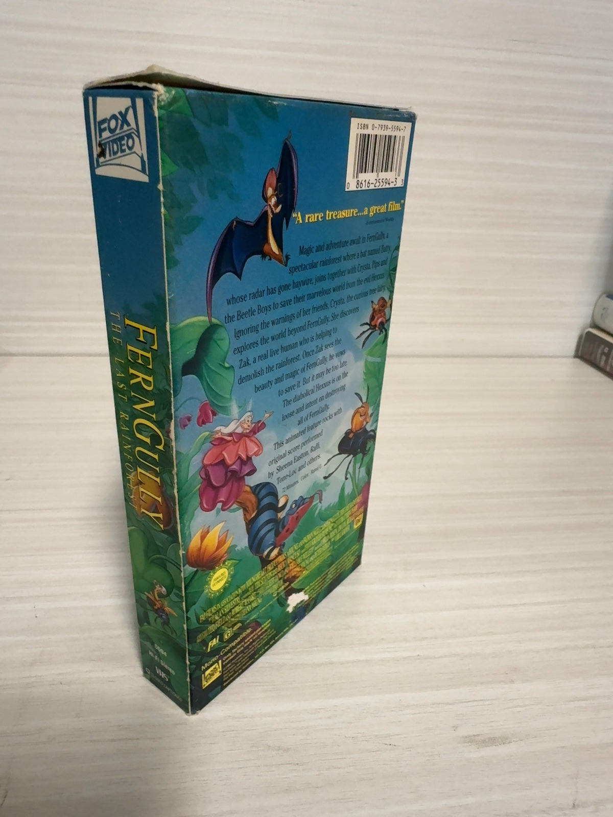 FernGully: The Last Rainforest (VHS, 1992) Samantha Mathis Fox Video Very Good