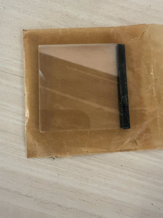 Square Cover Glass Plate with Taped Edge in Paper Sleeve