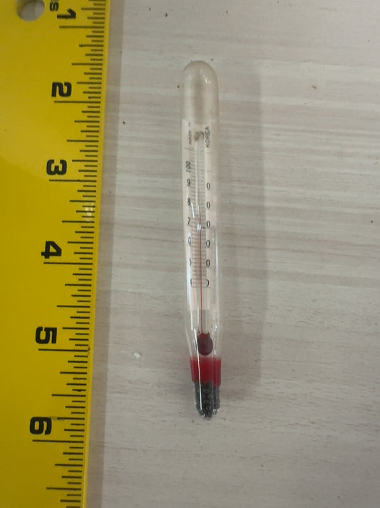 Glass Floating Thermometer with Weighted Base, Made in Korea