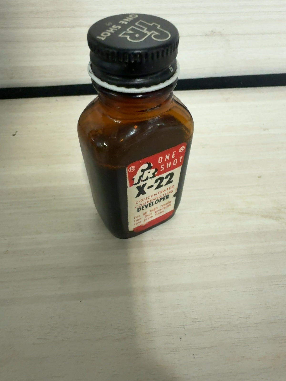 6 - Vintage FR One Shot Instant Fixol for X-22 One Use Developer 3-1 oz. bottles