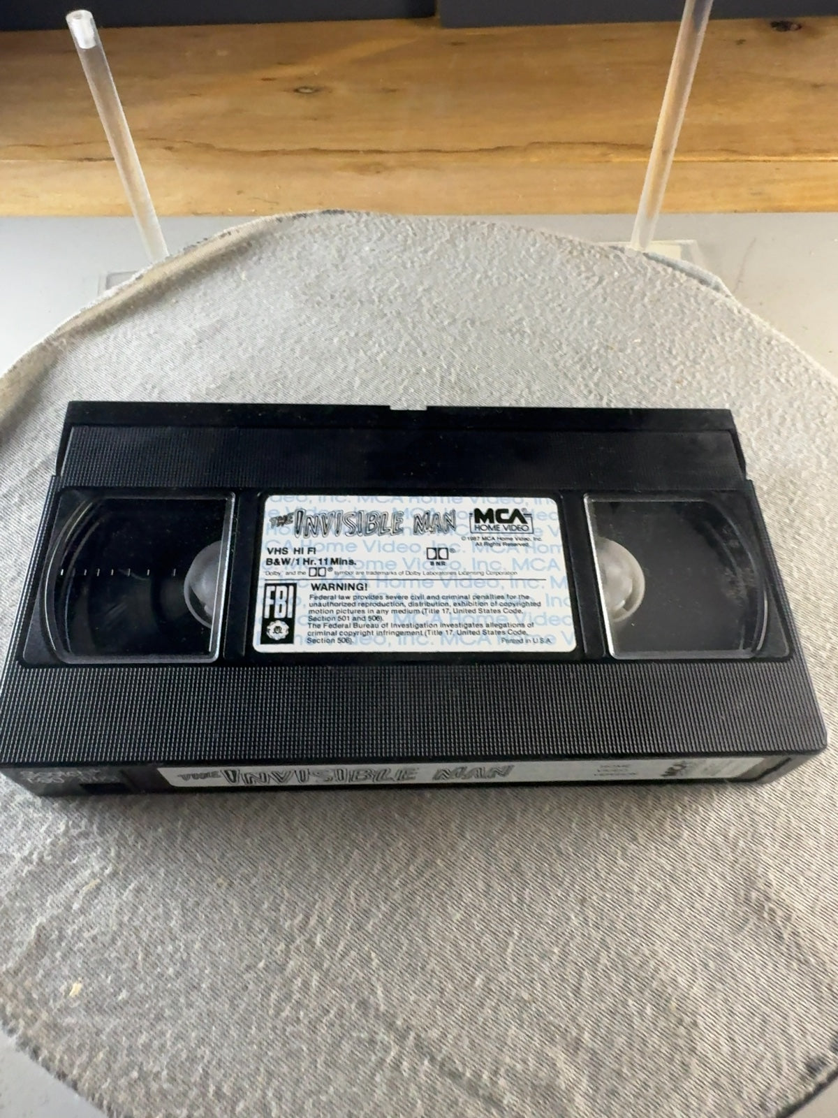 The Invisible Man VHS 1933 Claude Rains MCA Home Video Horror Classic