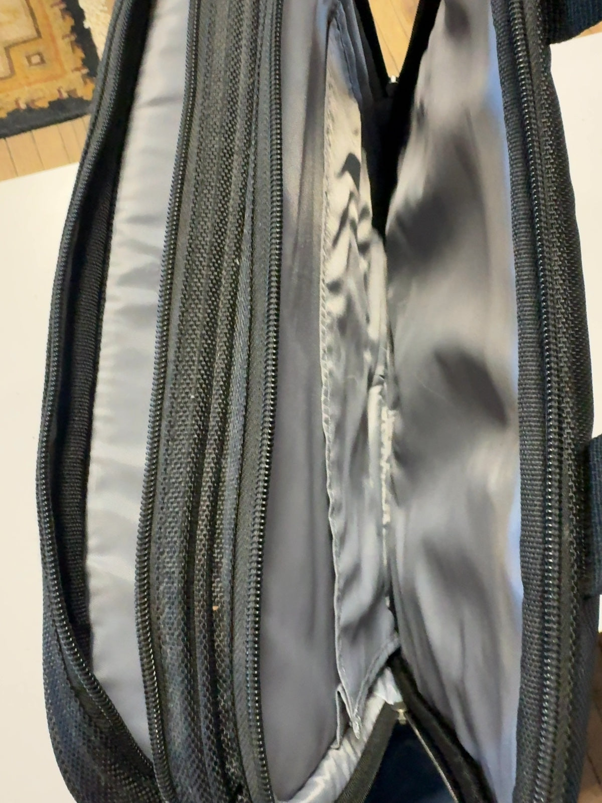 Tuari Laptop Bag Black Two Compartment 16" with Shoulder Strap