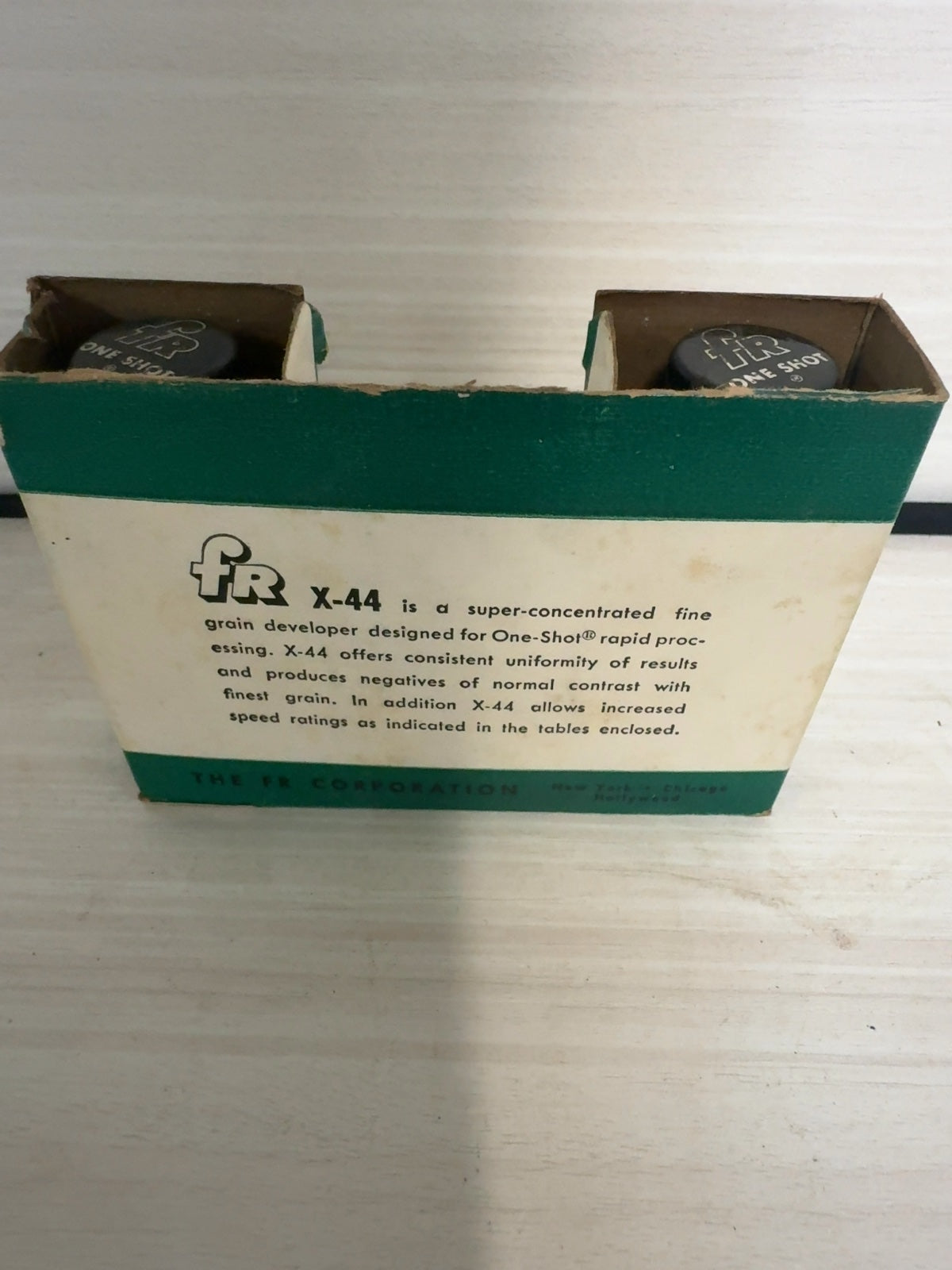 Vintage FR One Shot X-44 High Speed Fine Grain Film Developer in Box