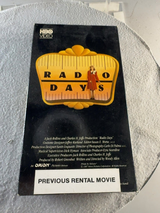 Radio Days (VHS, 1987) RCA/Columbia Pictures Home Video