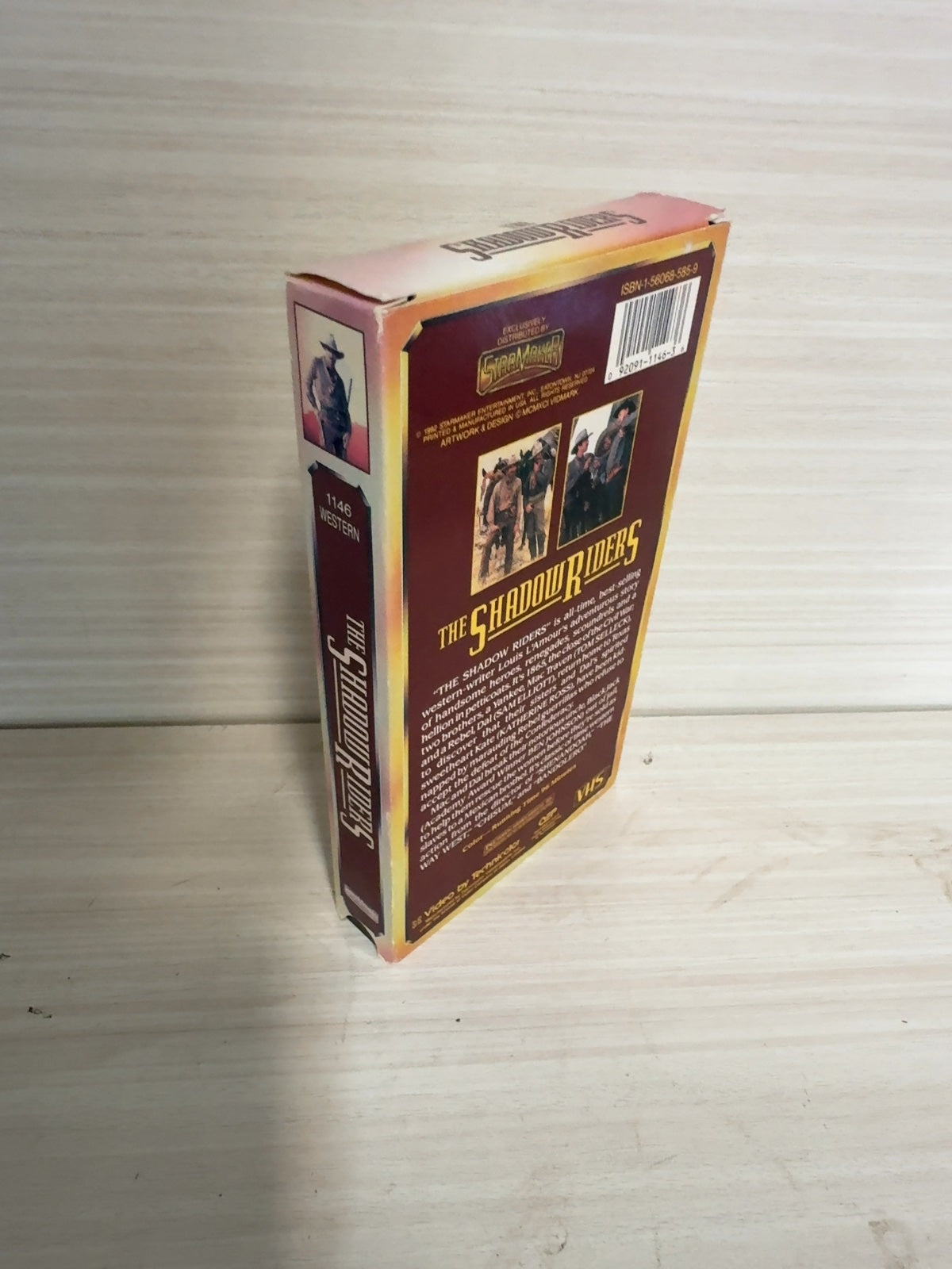 The Shadow Riders (VHS, 1982) Tom Selleck Sam Elliott CBS/Fox Video Very Good