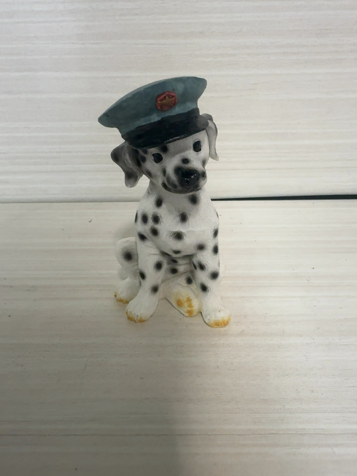 Young's Resin Dalmatian Puppy Figurine with Police Hat Cap
