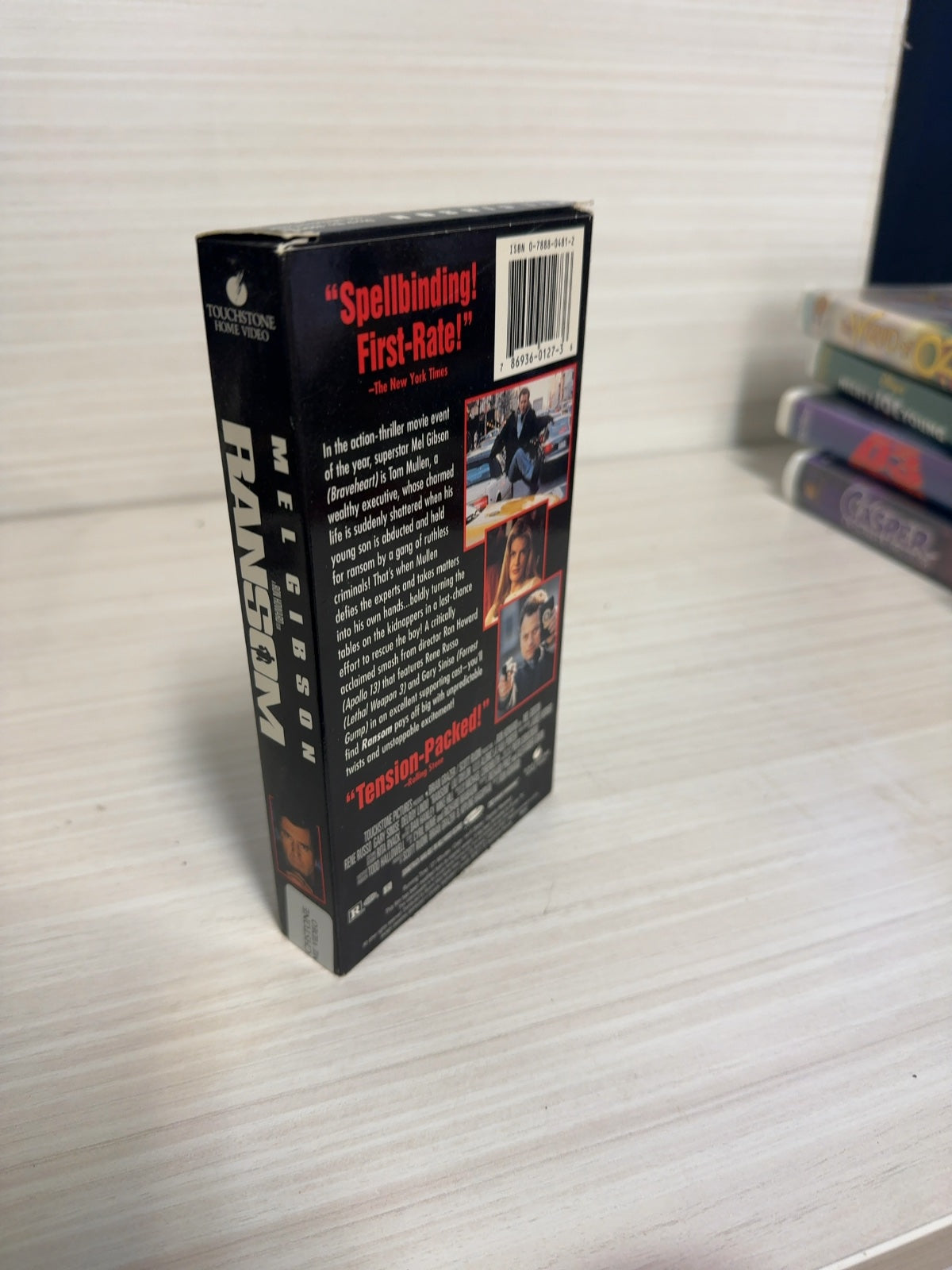 Ransom (VHS, 1996) Mel Gibson Touchstone Home Video Very Good
