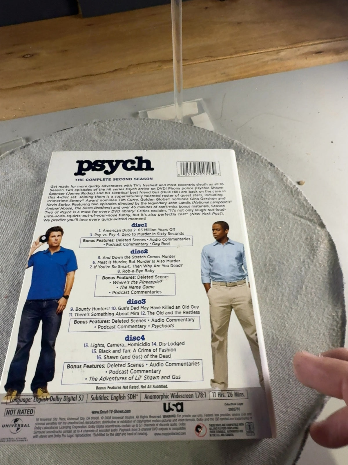 Psych (DVD, 2008) THE COMPLETE SECOND SEASON Acceptable Universal