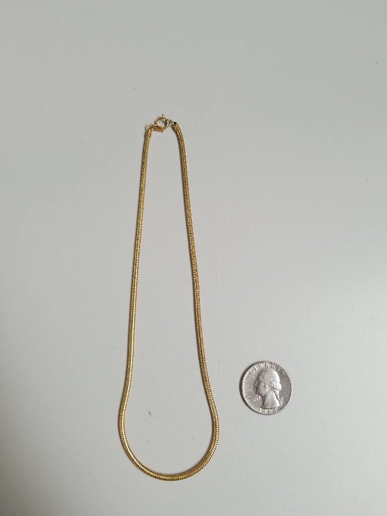 Elegant Gold-Tone Vintage Chain Necklace