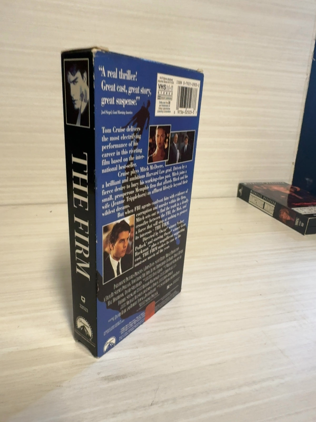 The Firm (VHS, 1993) Tom Cruise Paramount Pictures Very Good