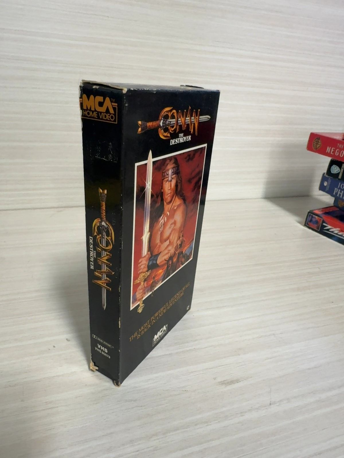 Conan the Destroyer (VHS, 1984) Arnold Schwarzenegger MCA Home Video Very Good