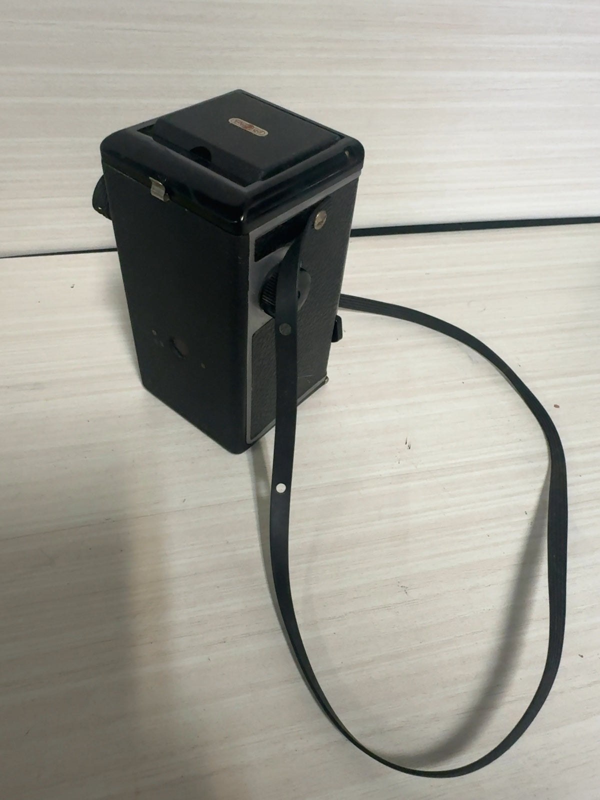 Vintage Pho-Tak Reflex I TLR Box Camera with Strap - For Parts or Repair