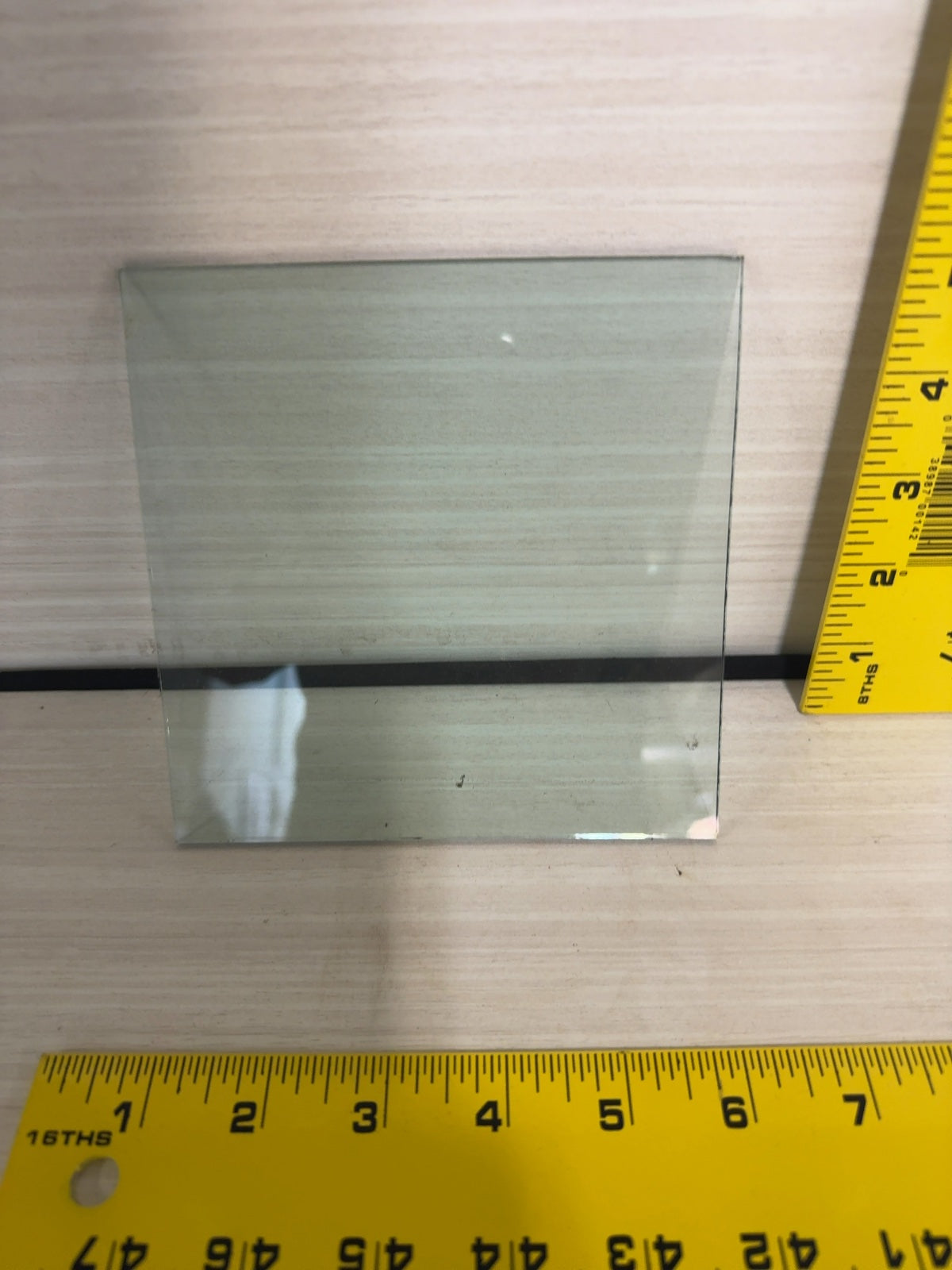 Darkroom Enlarger Heat-Absorbing Glass Filter ~4x4.5 in