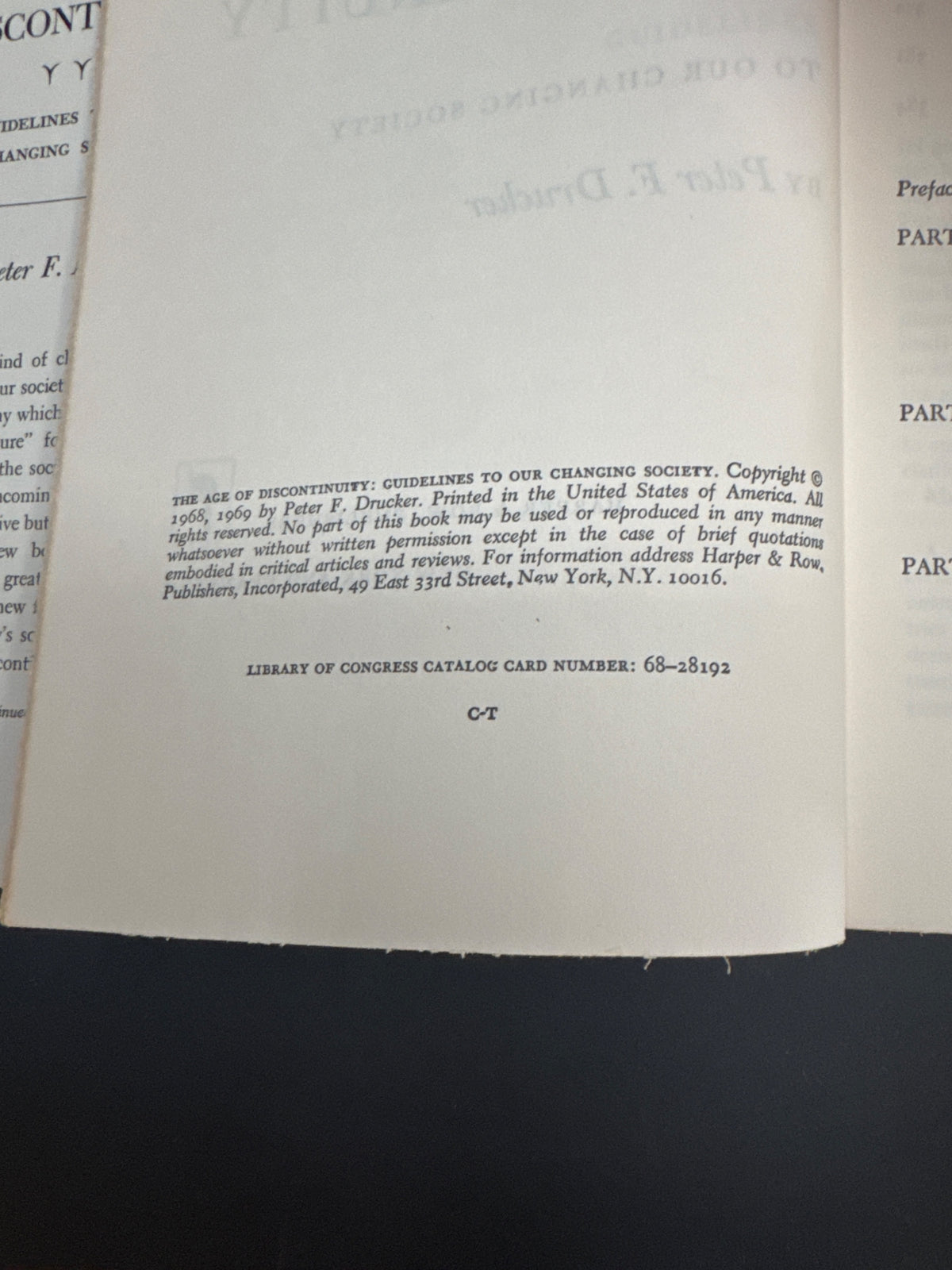 Age of Discontinuity 1ST Edition — copyright_page