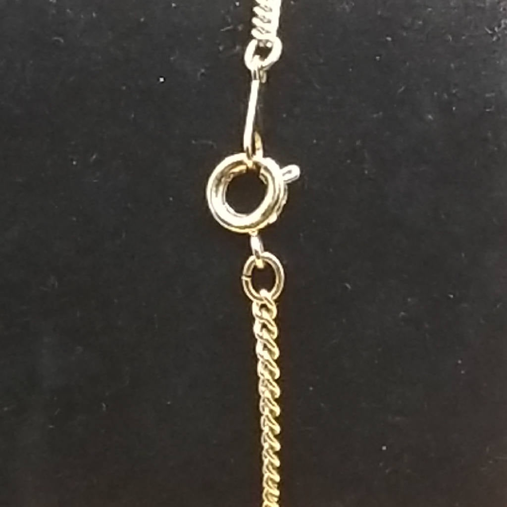 Stunning Gold Tone Heart Charm Bracelet Fashion Jewelry 7.5 Inches