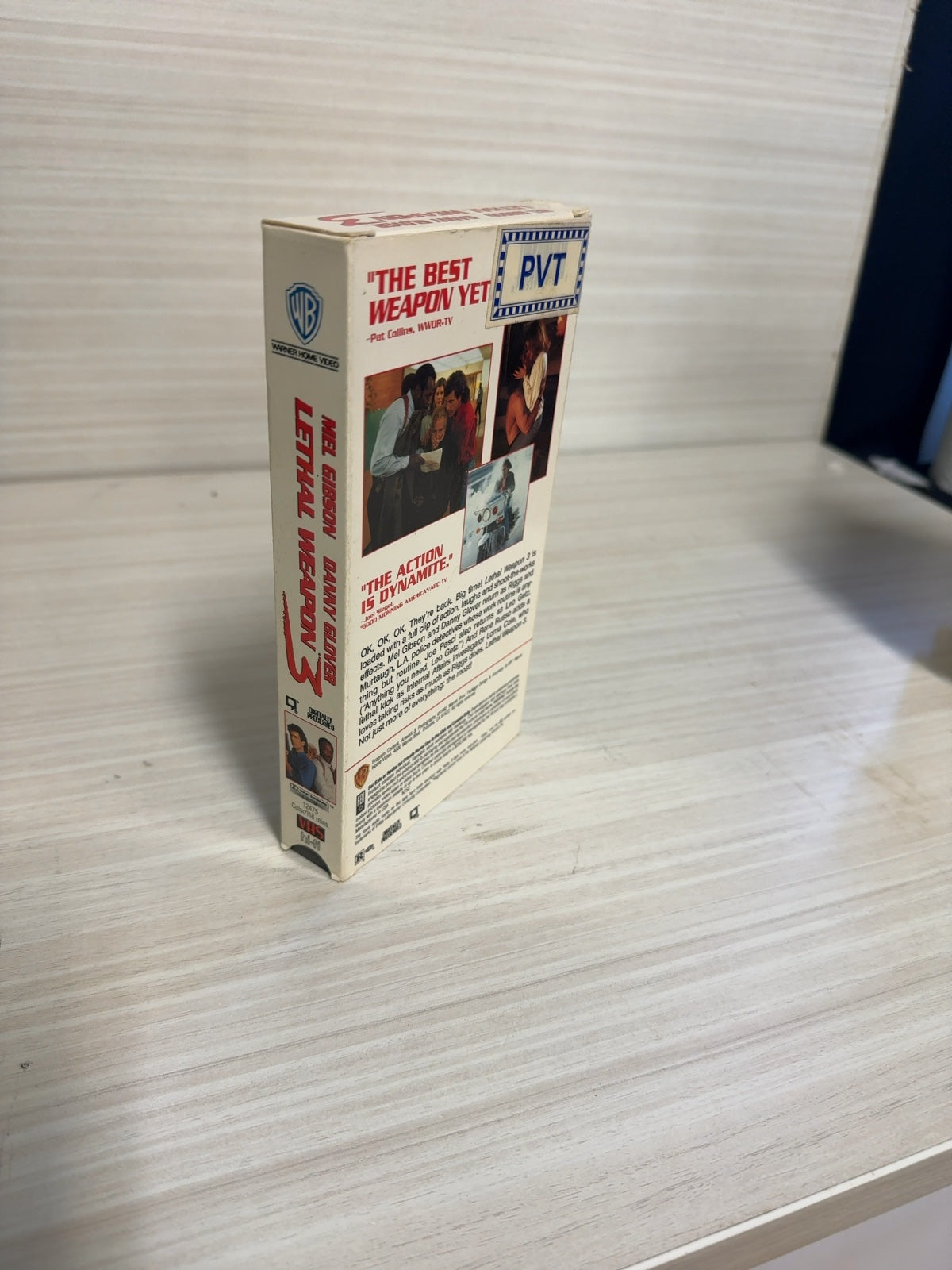 Lethal Weapon 3 (VHS, 1992) Mel Gibson Danny Glover Warner Home Video Very Good