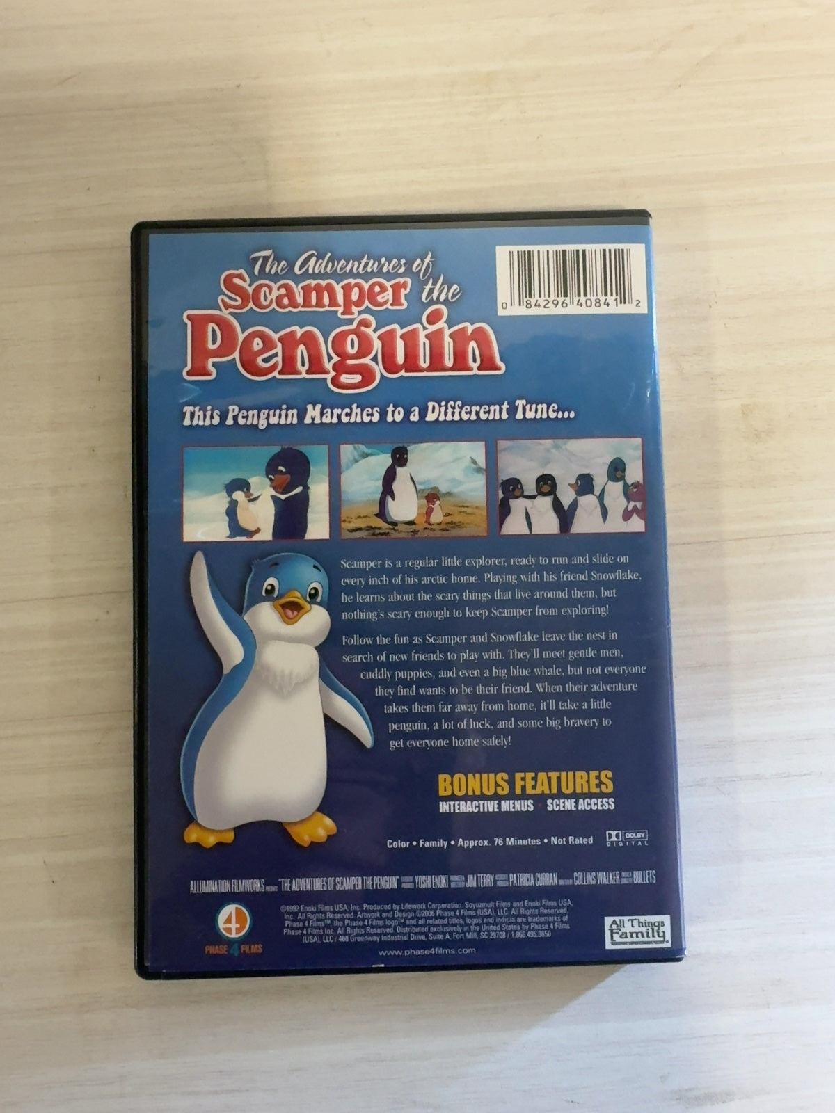 The Adventures of Scamper the Penguin (DVD, 2004) Very Good
