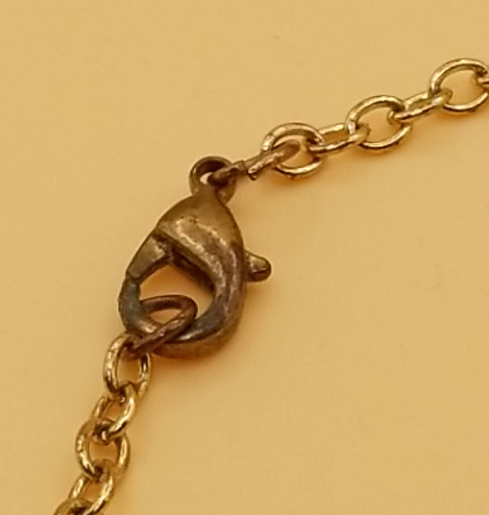 Stunning Bow Charm Bracelet with Pink Beads and Chain