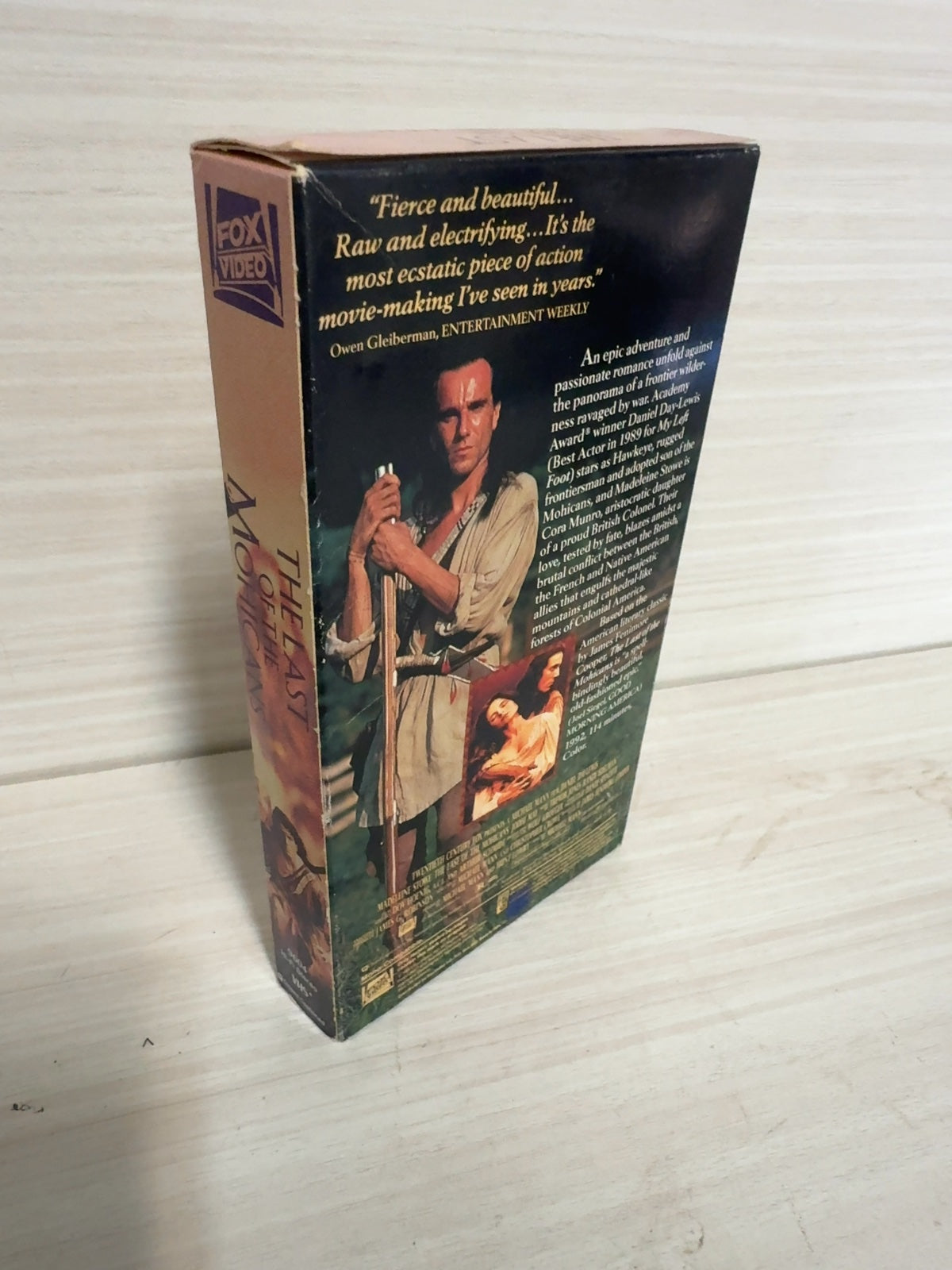 The Last of the Mohicans (VHS, 1992) Daniel Day-Lewis Fox Video Acceptable