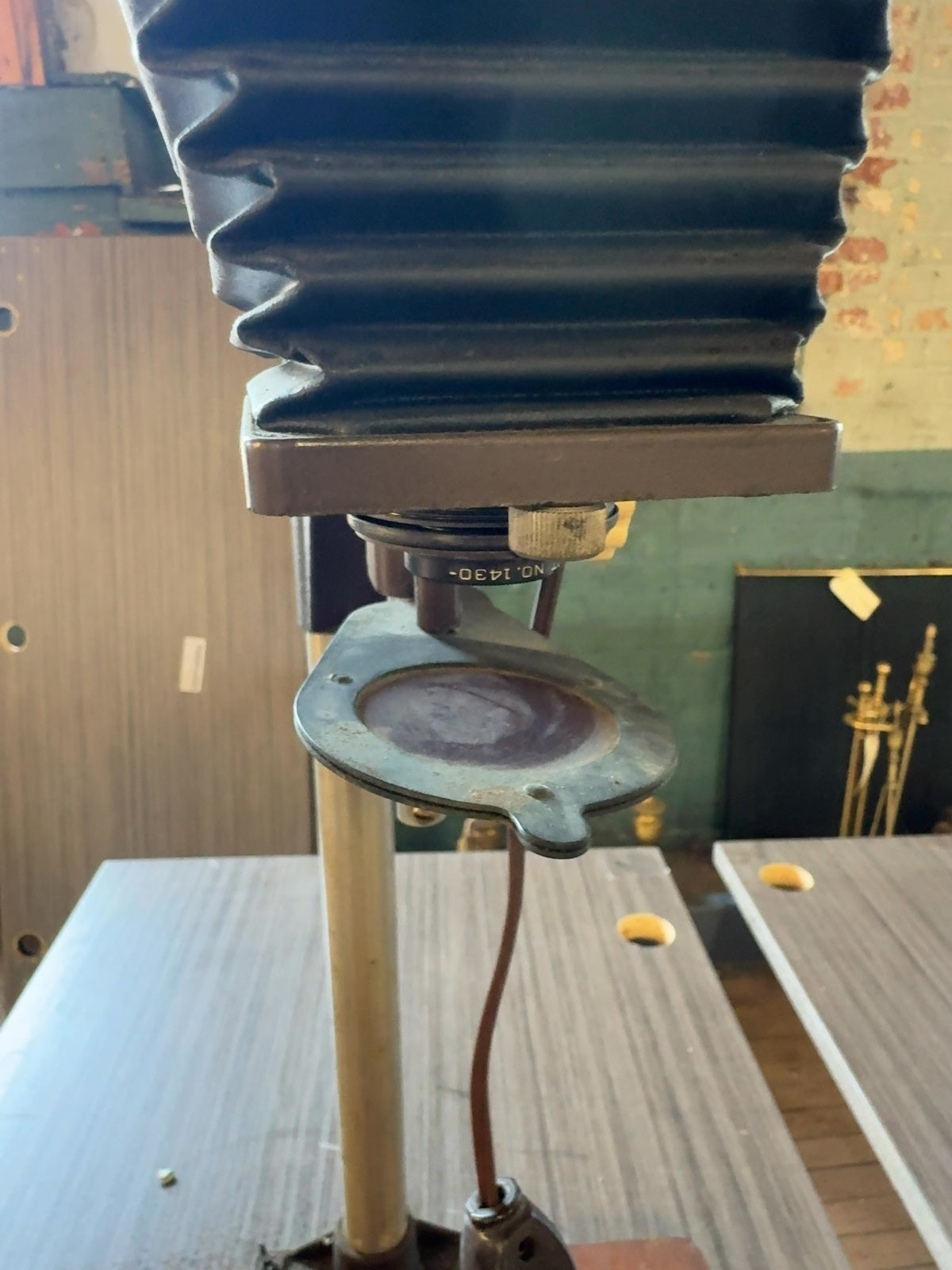 Vintage Federal of Brooklyn No. 219 Darkroom Photo Enlarger with Wood Base